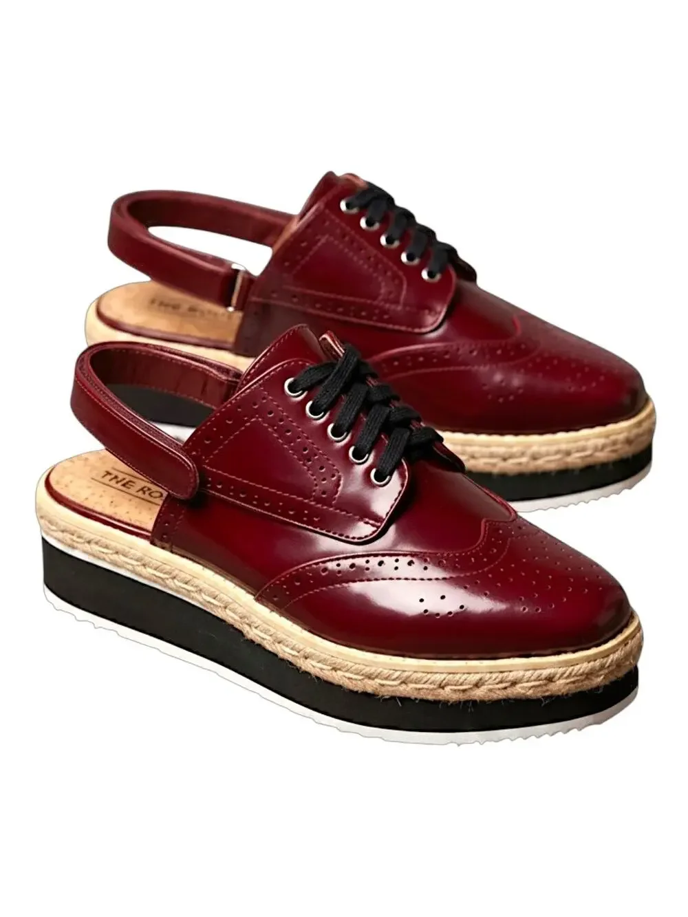 Cape Robbin Milly-1 Red Platform Oxford Slingback Shoes Womens 7